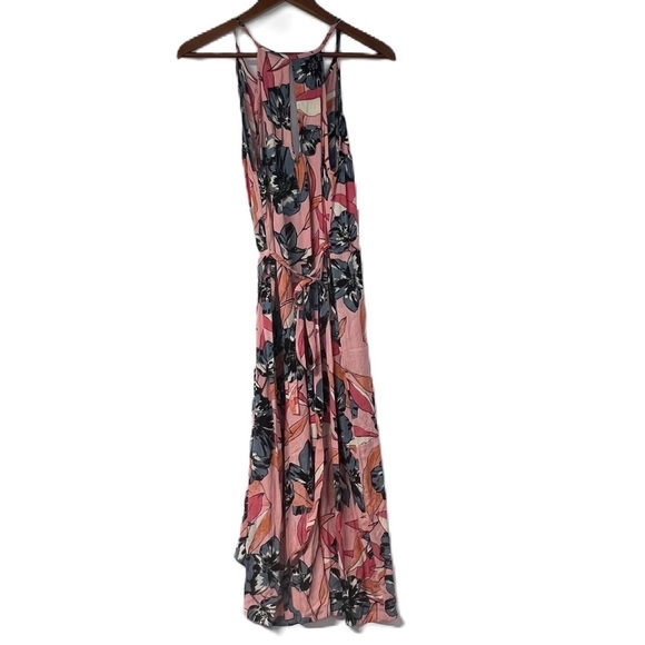 Billabong Woman's sz s pink floral aloha babe midi dress summer vacation casual - Picture 4 of 8